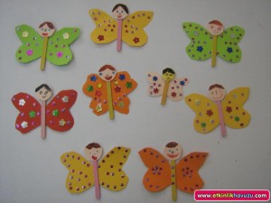 Easy Popsicle Sticks Butterflies Craft Activity For Kids