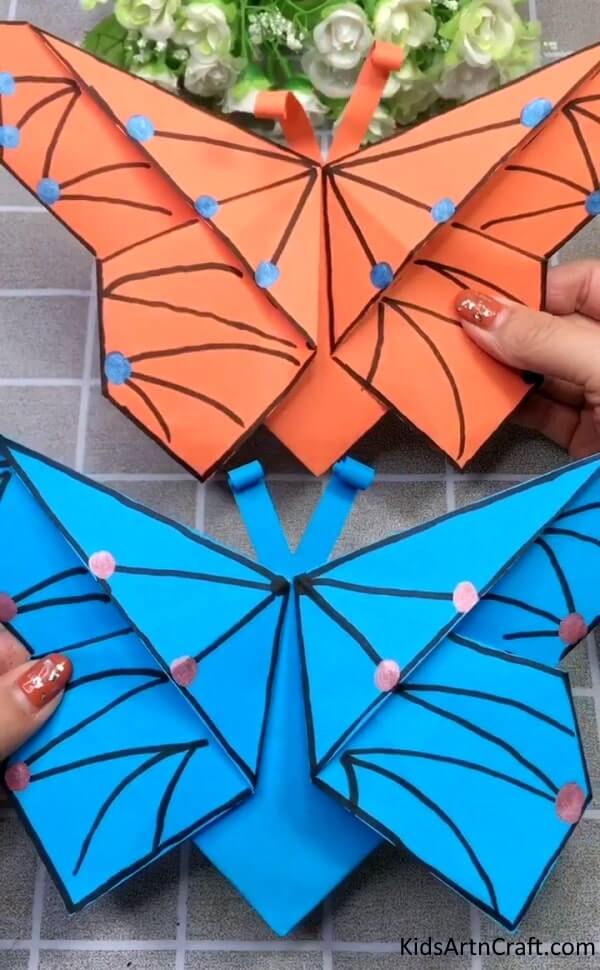 Adorable 3D Paper Butterfly Art & Craft For Kids