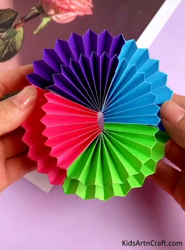 Amazing 3D Colorful Paper Flower Craft At Home