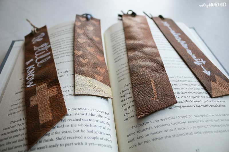 Handmade Leather Bookmark Gift Idea For Christmas