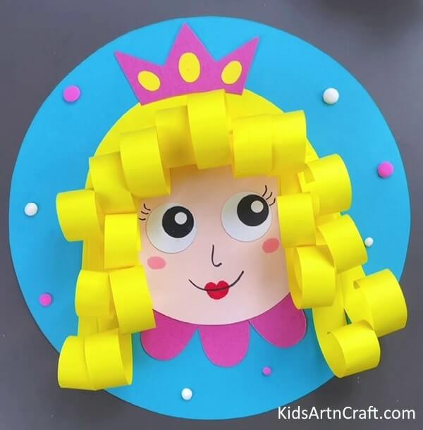 3D Paper Princess Craft Idea For Kids
