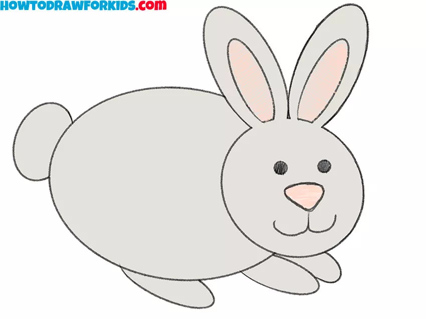 Simple Bunny Drawing Tutorial With Step-by-Step Instructions For Kindergartner