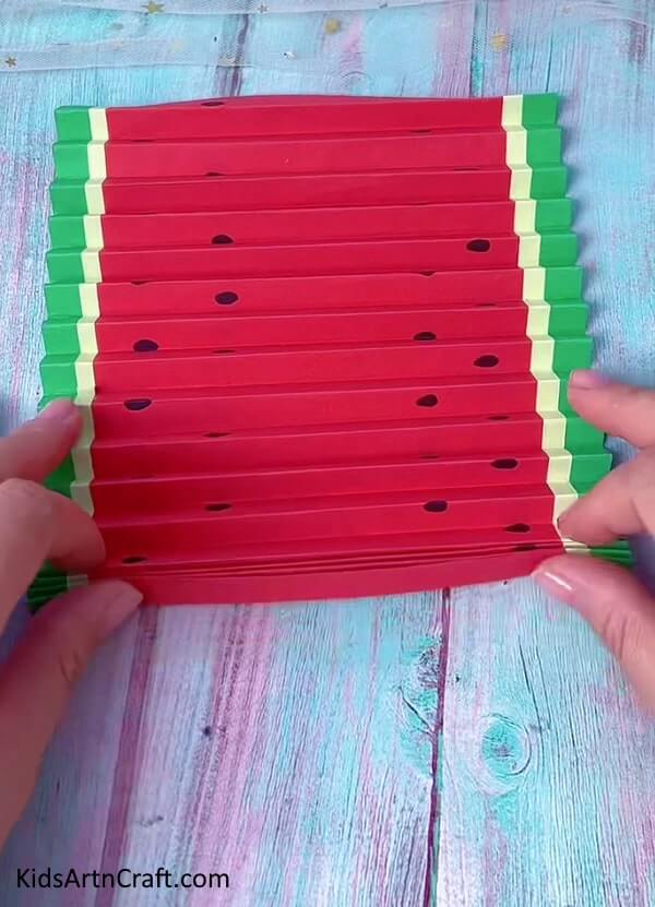 Simple To Make Watermelon Fan Craft Tutorial