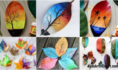 Acrylic Leaf Painting Art Ideas