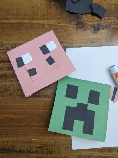 Amazing Minecraft Creeper Corner Bookmark For Kids Craft Idea