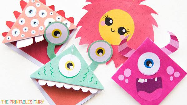 Amazing Monster Corner Bookmark Craft Idea