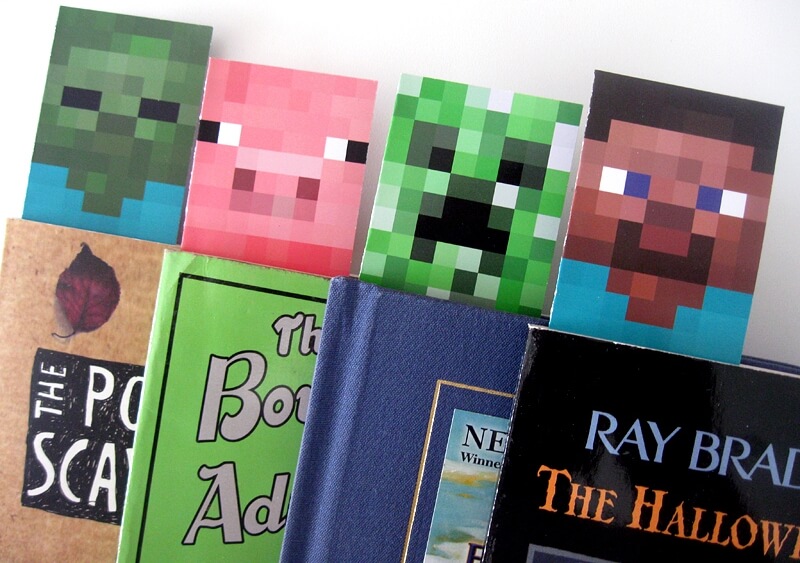 Attractive Minecraft Bookmark For Kids Art & Craft