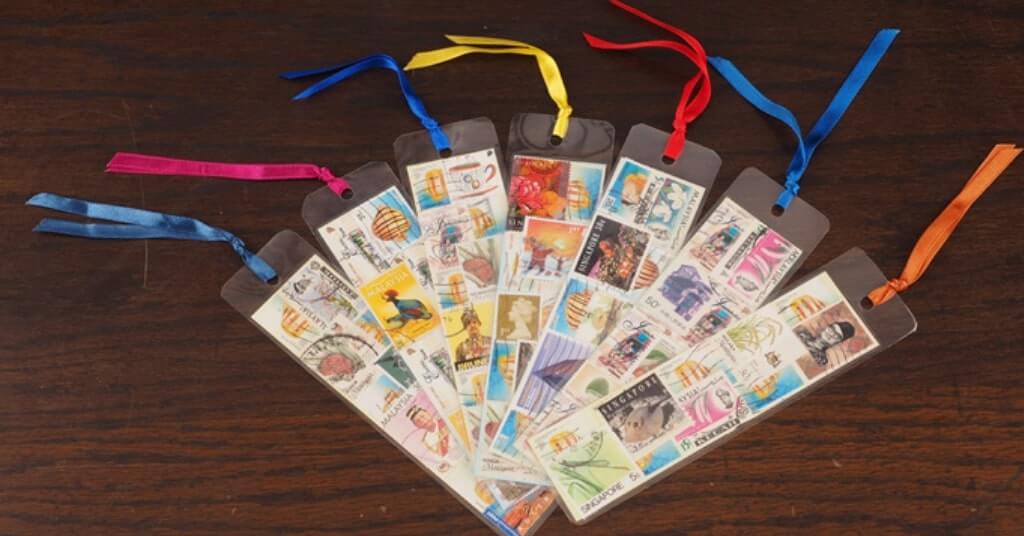 Awesome Craft Idea Of Postage Stamp Bookmark