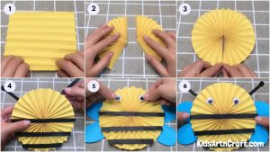 Bee Paper Craft For Kids - Step by Step Tutorial - Kids Art & Craft