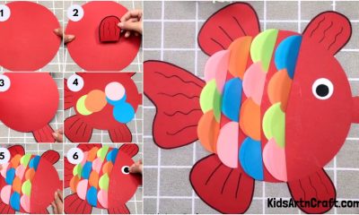 Colorful Fish Paper Craft To Make With Kids