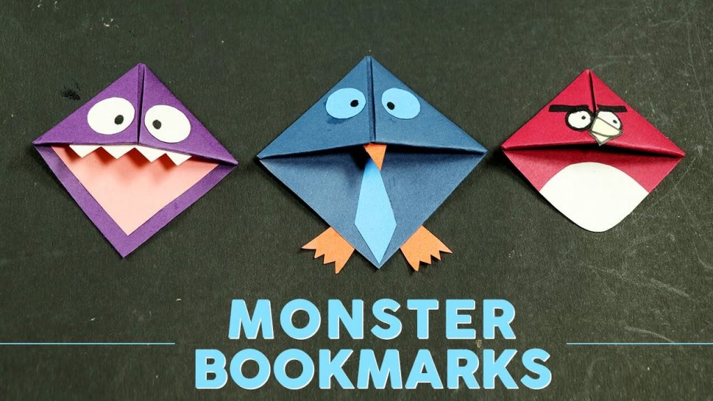 Cool Kids Craft Idea For Monster Corner Bookmarks