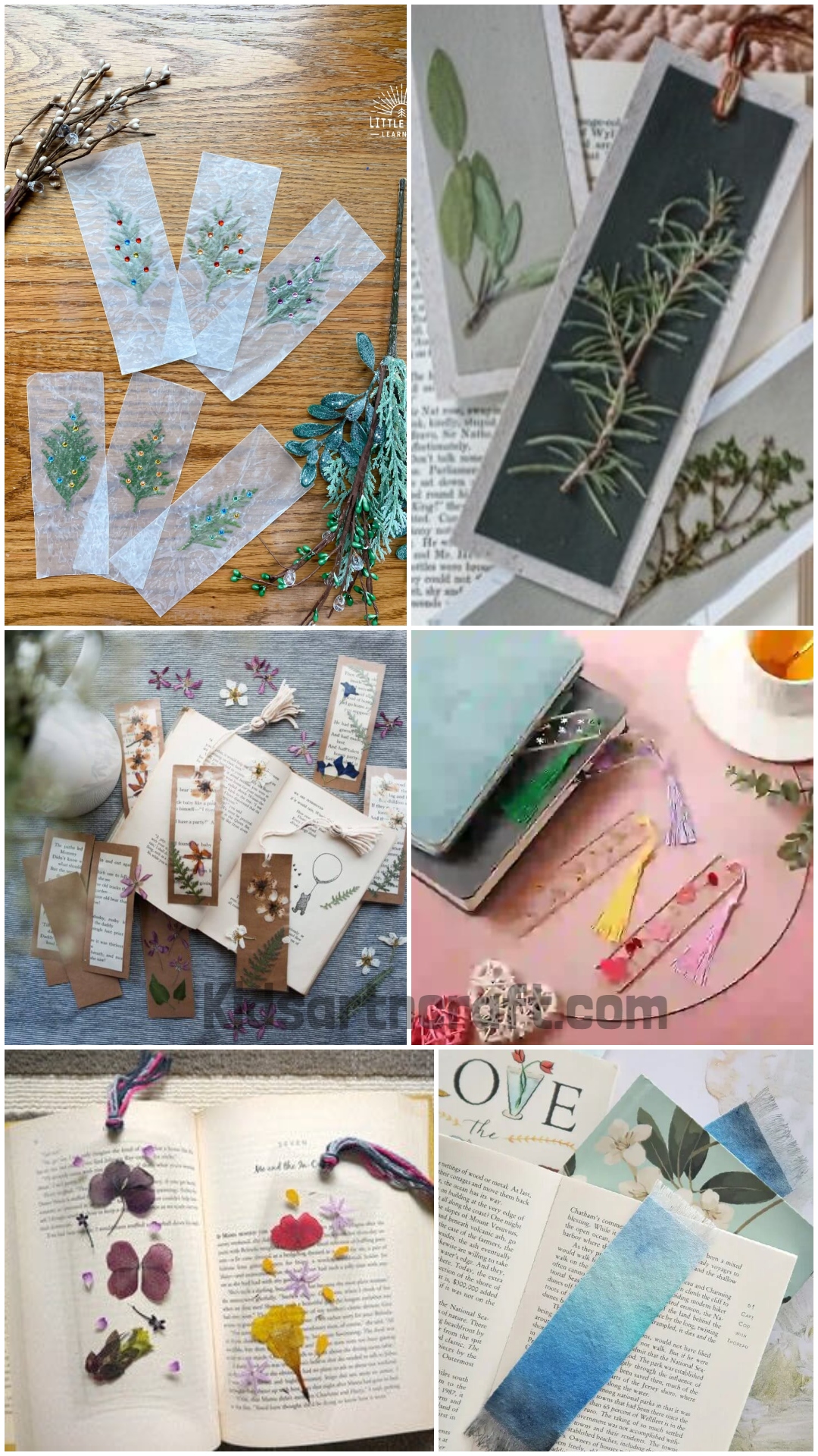 DIY Bookmark Ideas with Wax Paper