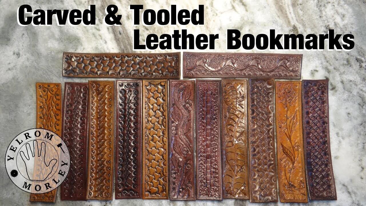 DIY Carved & Hand-Tooled Leather Bookmarks Craft Tutorial