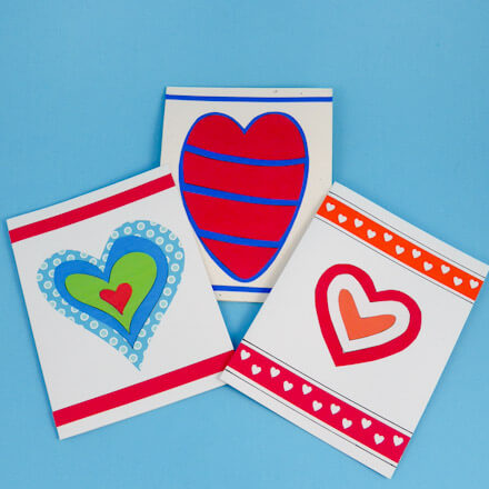 DIY Cutting Paper Heart Design Decoration Card Idea For Valentine's Day