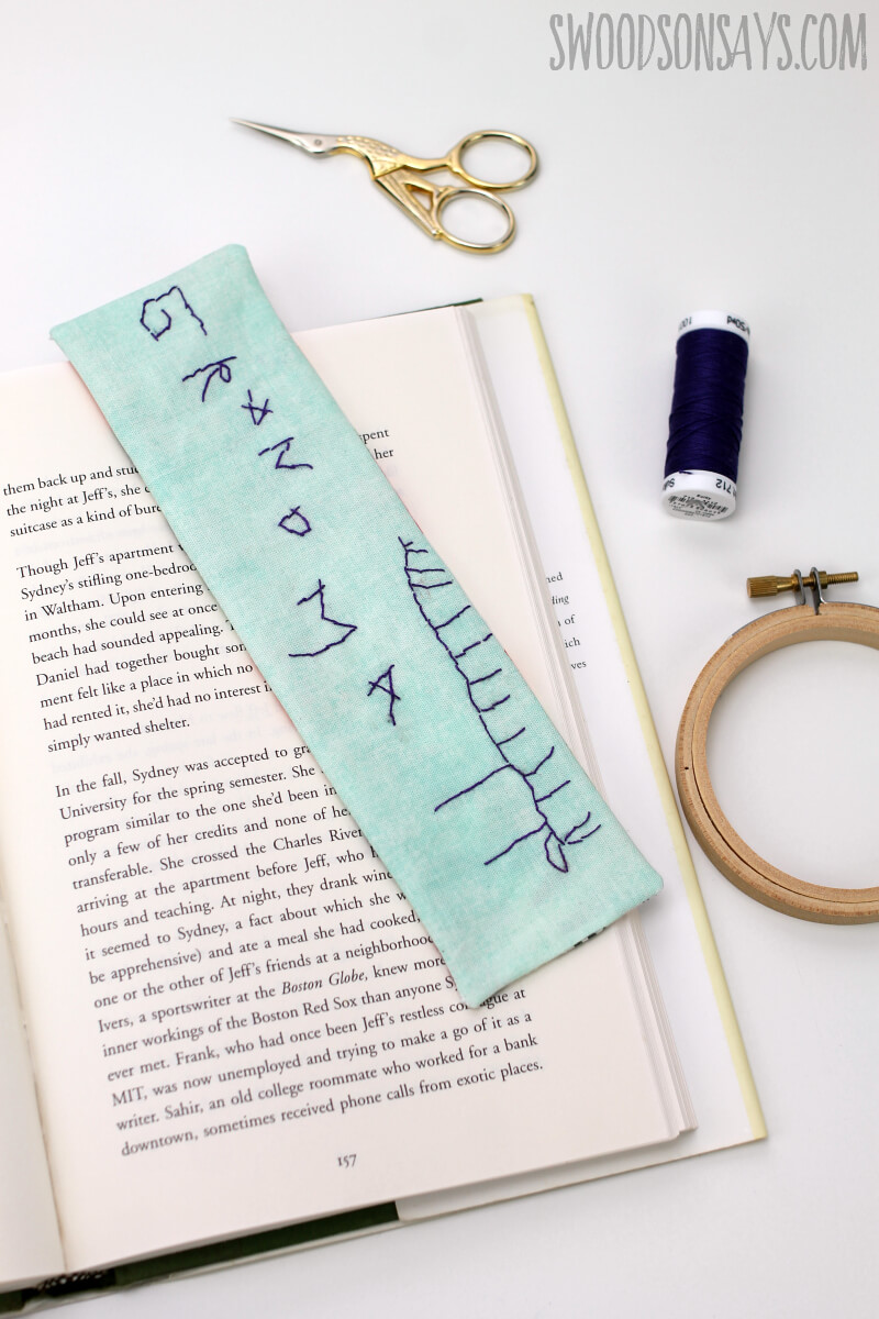DIY Embroidery Bookmark Sewing Craft Project For Kids
