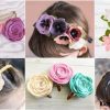DIY Felt Flower Hair Ties