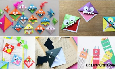 DIY Monster Bookmarks for Kids