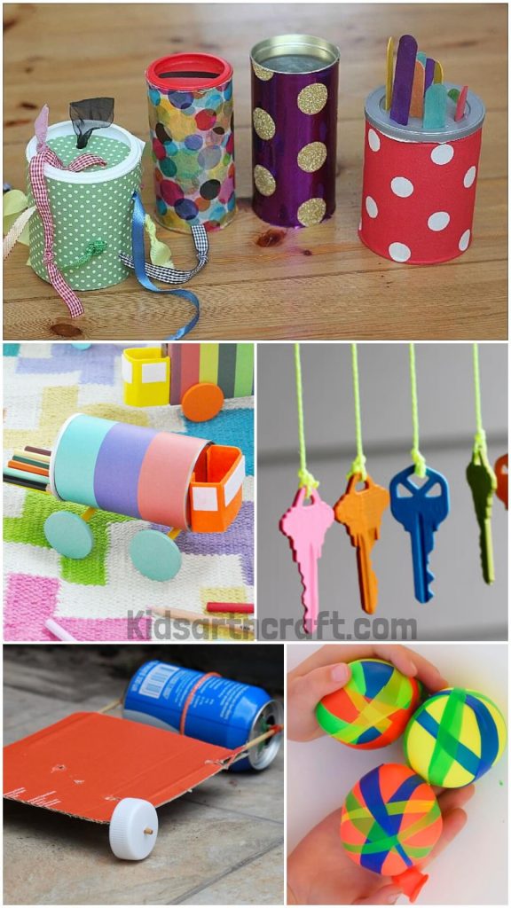 Easy DIY Toddler Toys from Recycled Materials