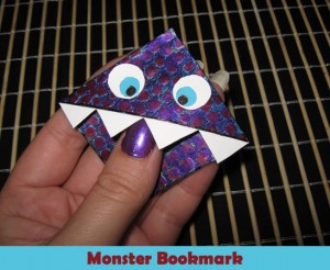 Easy Monster Bookmark Tutorial For Kids