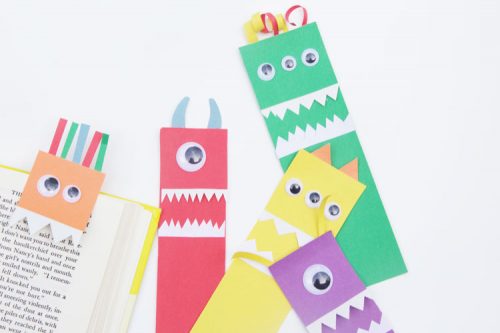 Easy Monster Bookmarks Made of Paper