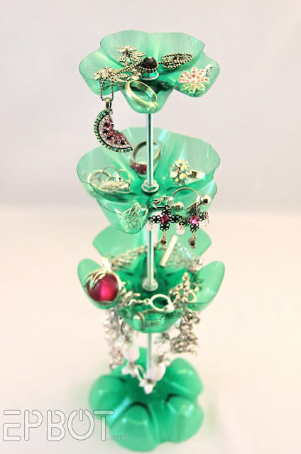 Easy To Make Jewelry Stand Out Of Plastic Bottle