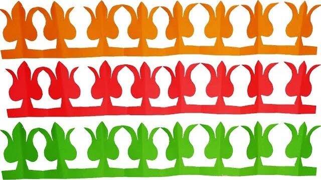 Easy To Make Paper Cutting Border Design Craft For Kids