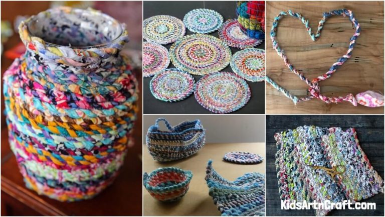 Fabric Twine Crafts - Kids Art & Craft