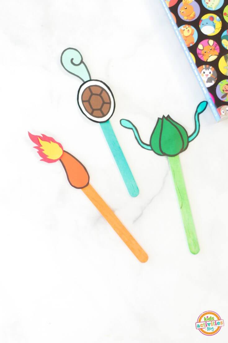 Fun & DIY Pokemon-Themed Bookmark Craft For Preschoolers