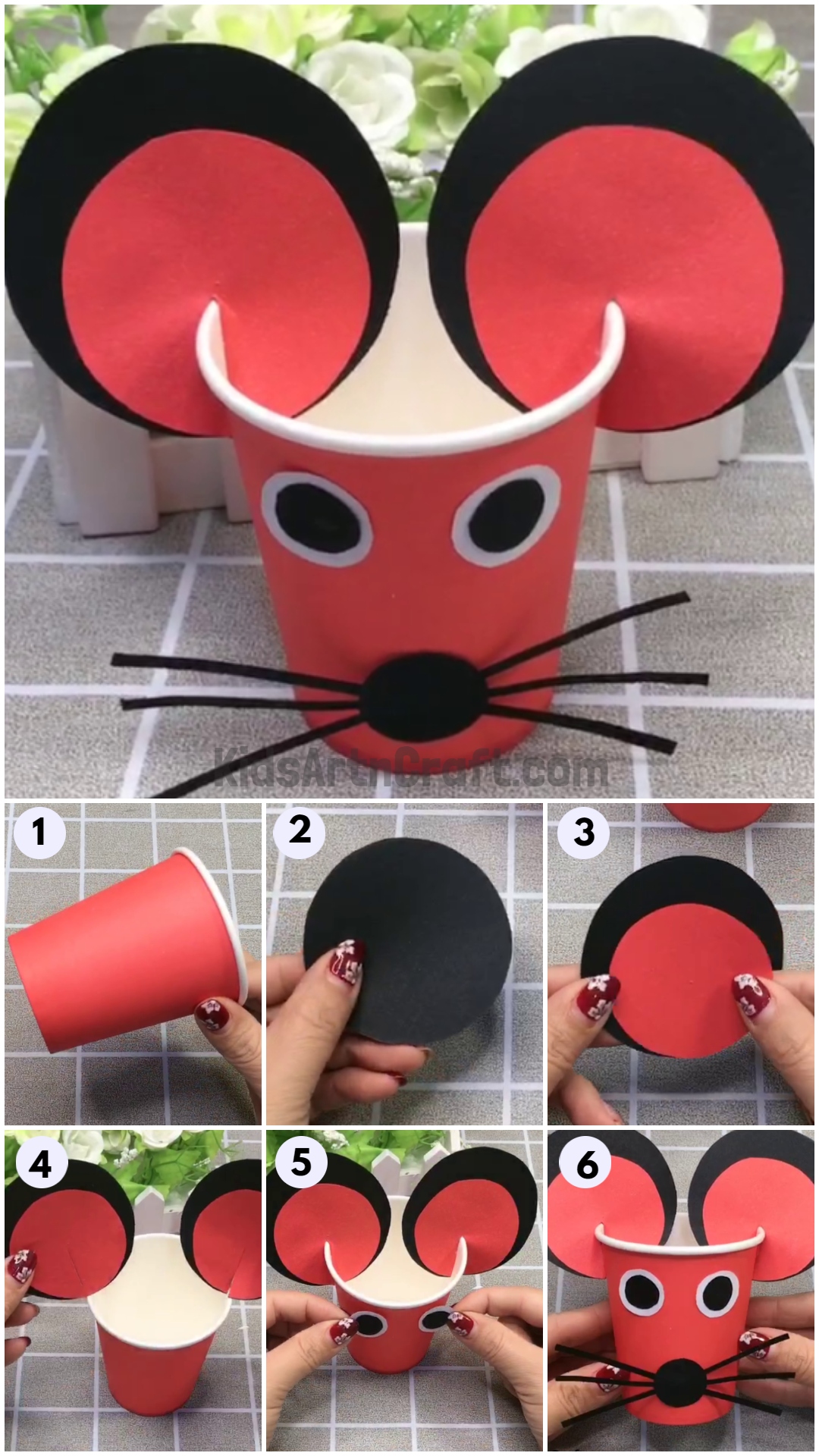 Fun To Make Paper Cup Mouse Craft