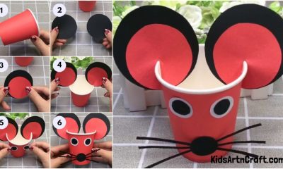 Fun To Make Paper Cup Mouse Craft- Step By Step Tutorial