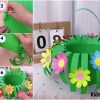 Fun To Make Paper Flower Bucket Craft - Step by Step Tutorial