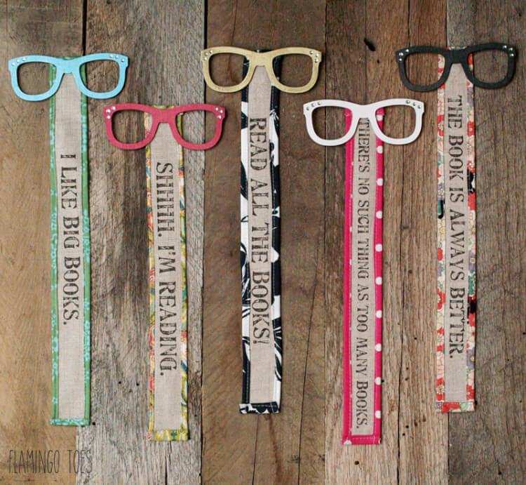 Fun-To-Make Wood and Fabric Bookmarks with Quotes Recycled Bookmark Ideas for Kids