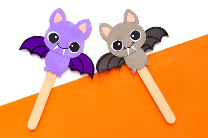 Halloween Bat Bookmark Craft Using Paper & Popsicle Stick