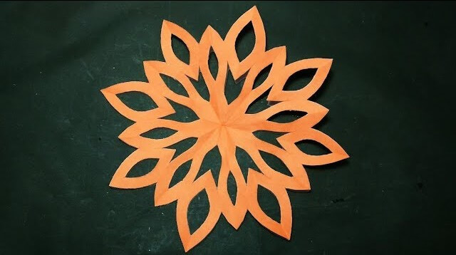 Handmade Paper Cutting Design Craft Idea For Decoration