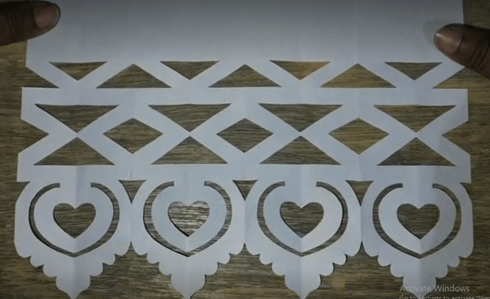 Handmade Paper Cutting Design Idea For Home Decoration