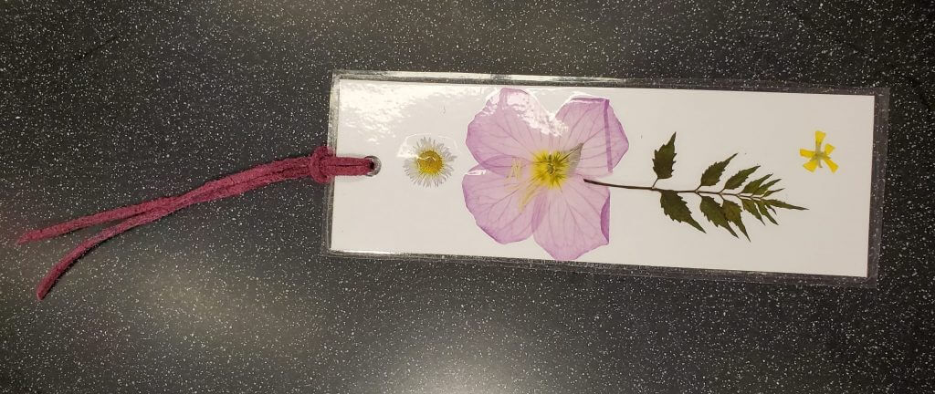 Handmade Pressed Flower Bookmark Craft For Kids - Wax paper utilized in bookmark production.
