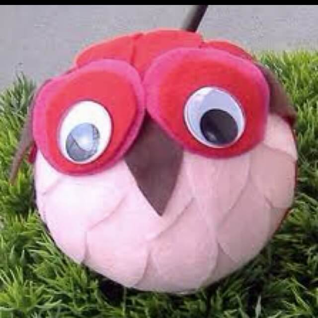 Homemade Cute Ball Shaped Owl Craft For Kids To Make