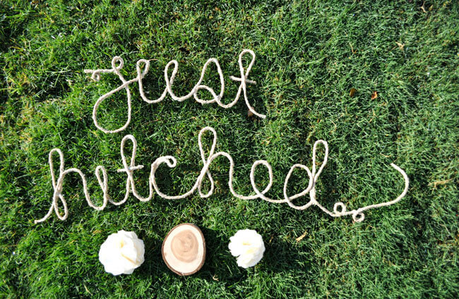 Homemade Rope Letters For Decorating Your Garden