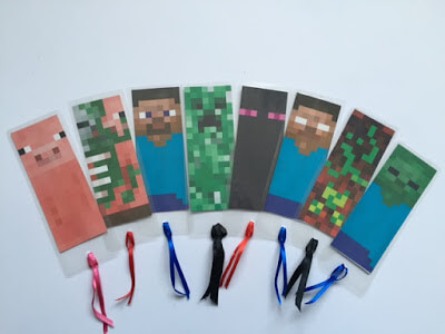 How To Make Bookmark in Minecraft Theme For Kids DIY Minecraft Bookmarks for Kids