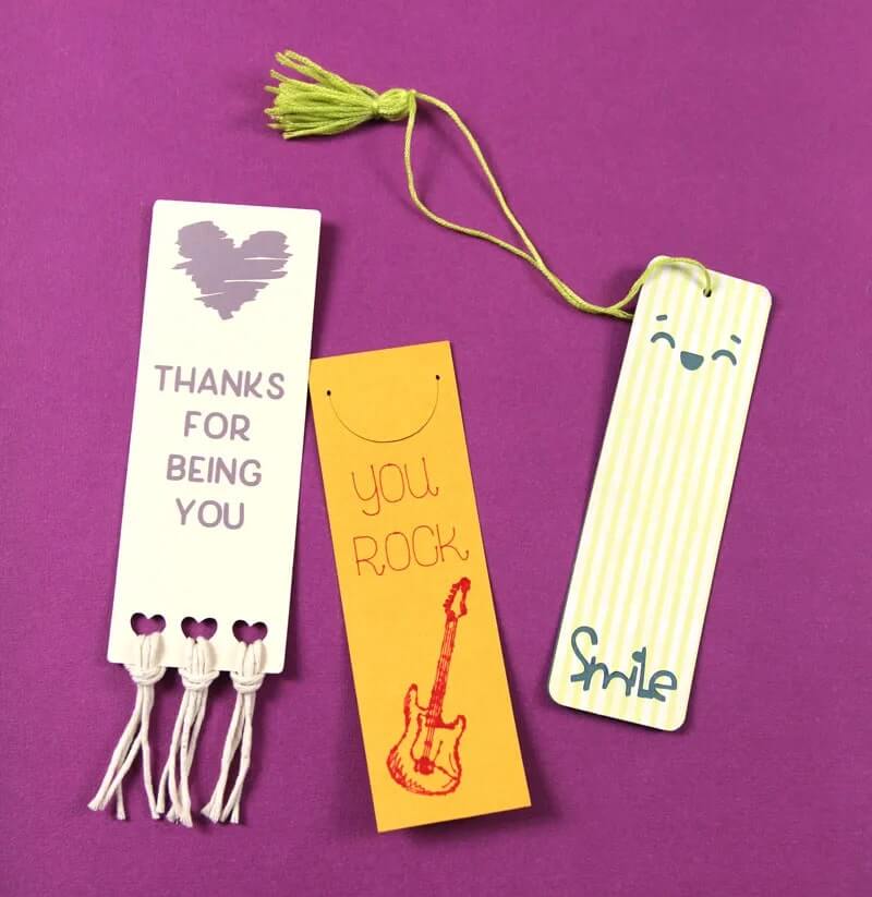 Adorable Paper bookmarks Ideas with quotes