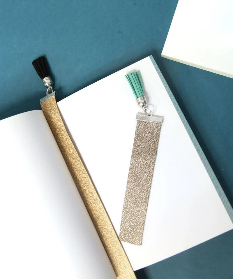 Last Minute Leather Bookmark Craft With Tassels