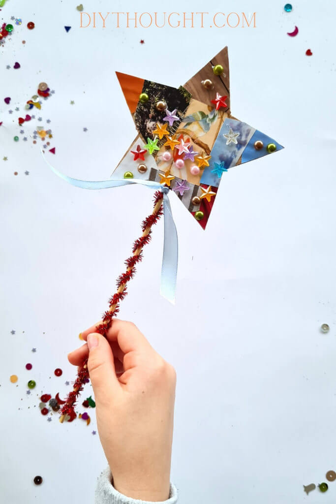 Lovely Magazine Star Wands Made Out Of Recycled Cardboard DIY Star Wand Ideas