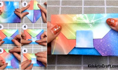 Make DIY Origami Paper Envelop Craft For Kids