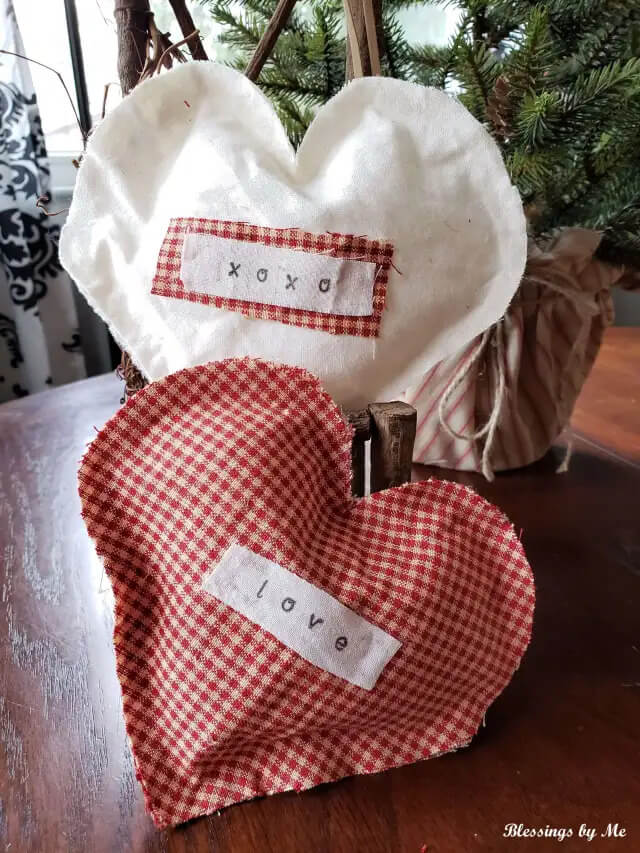 No Sew Fabric Heart Craft For Gifting Someone Special