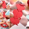 Origami Heart Shaped DIY Bracelet for Valentine's Day