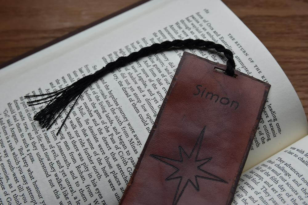 Personalized Leather Bookmark Craft Idea For Kids