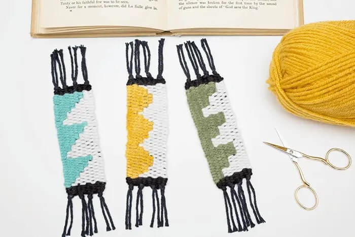 Pretty Woven Bookmarks Craft Tutorial For Kids