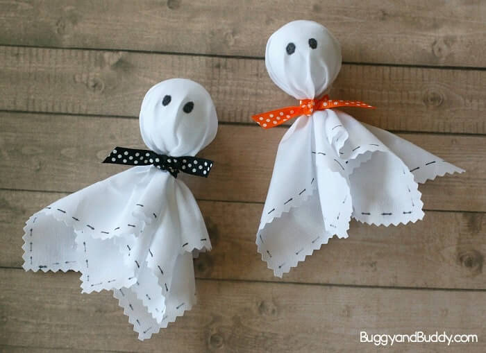 Spooky & Cute Halloween Ghost Craft Using Fabric