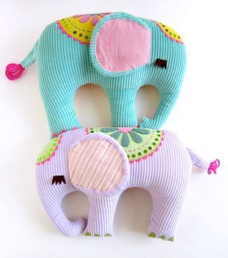 Super Cute Elephant Craft For Kids To Make Using Fabric