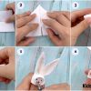 Tissue Paper Bunny Finger Puppet Craft For Kids